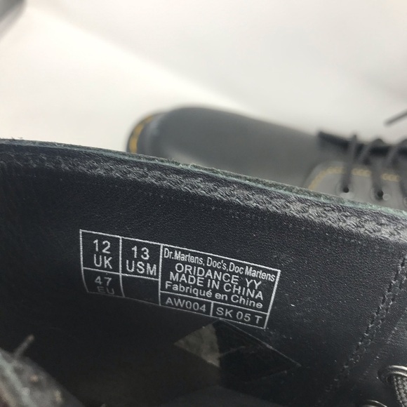 Yohi Yamamoto Dr Martens Black Combat Boots - Picture 7 of 8